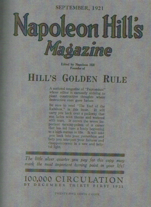 Napoleon Hill's Golden Rule hill magazine A Wise Lesson From Napoleon Hill