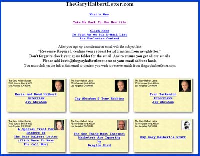 gh Gary Halbert newsletters, a powerful direct mail example, and a nifty little book…